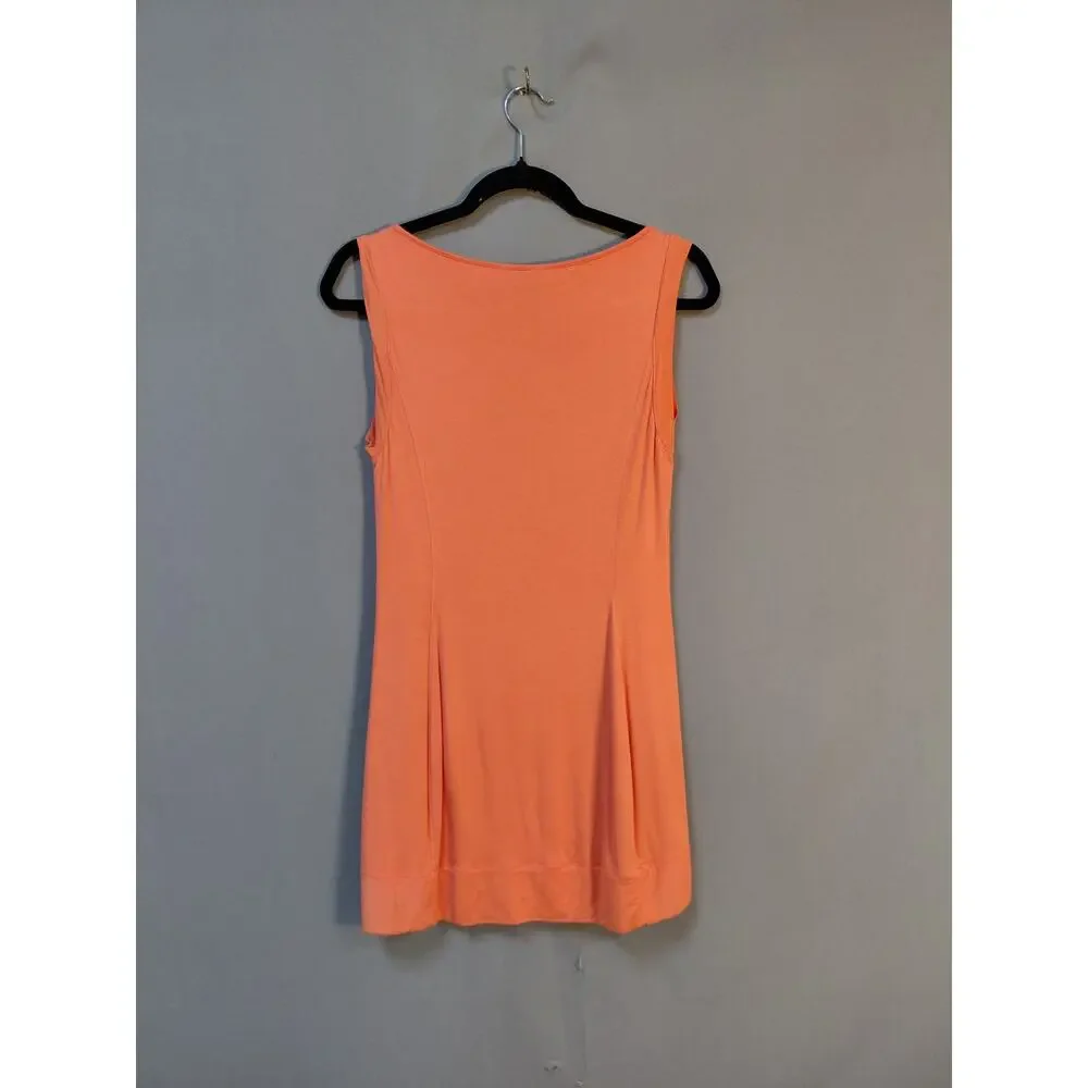 bebe Viscose Blend Orange Bodycon Short Dress Women Size XS